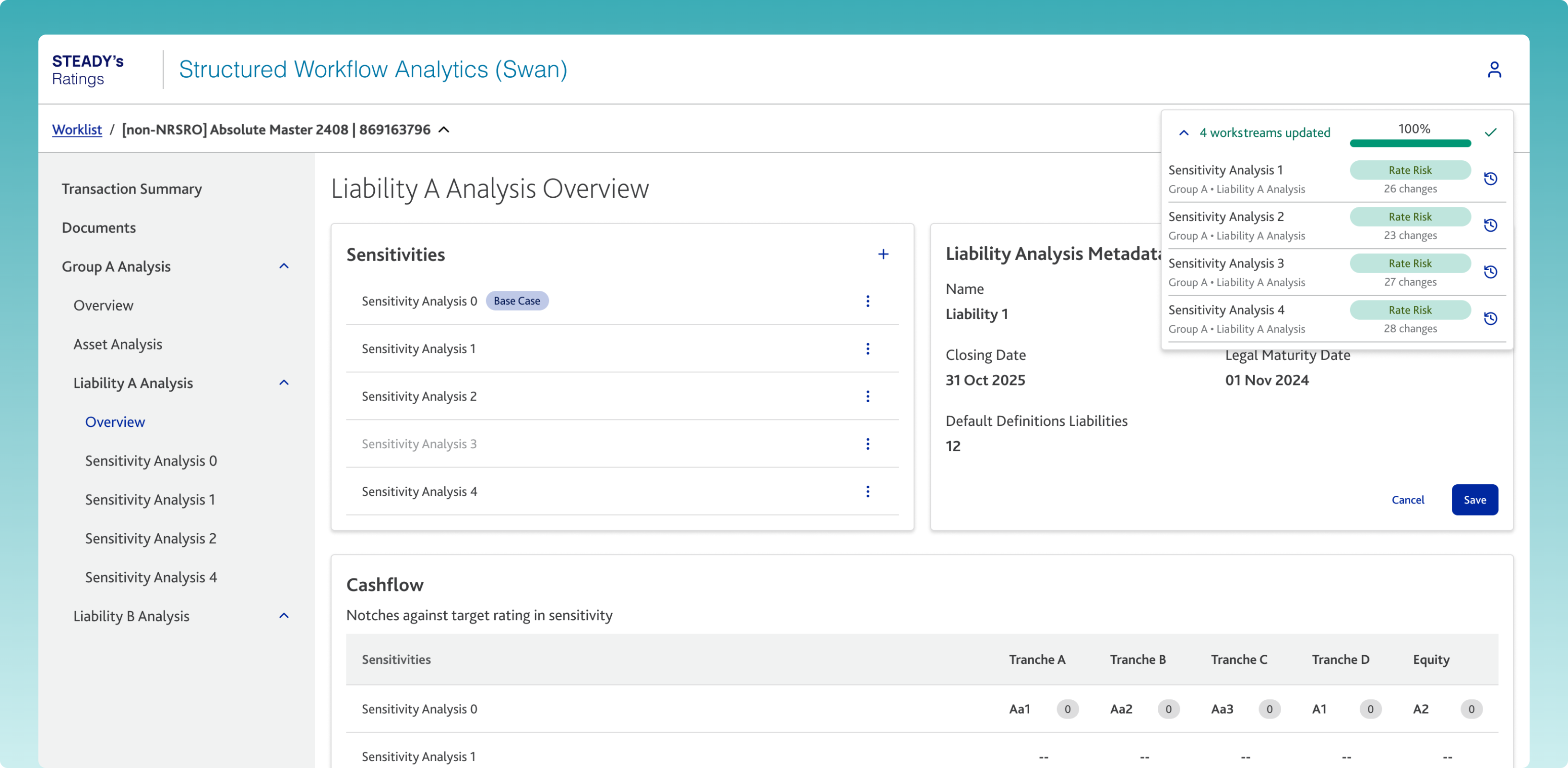 Screenshot of the Swan Autorun interface